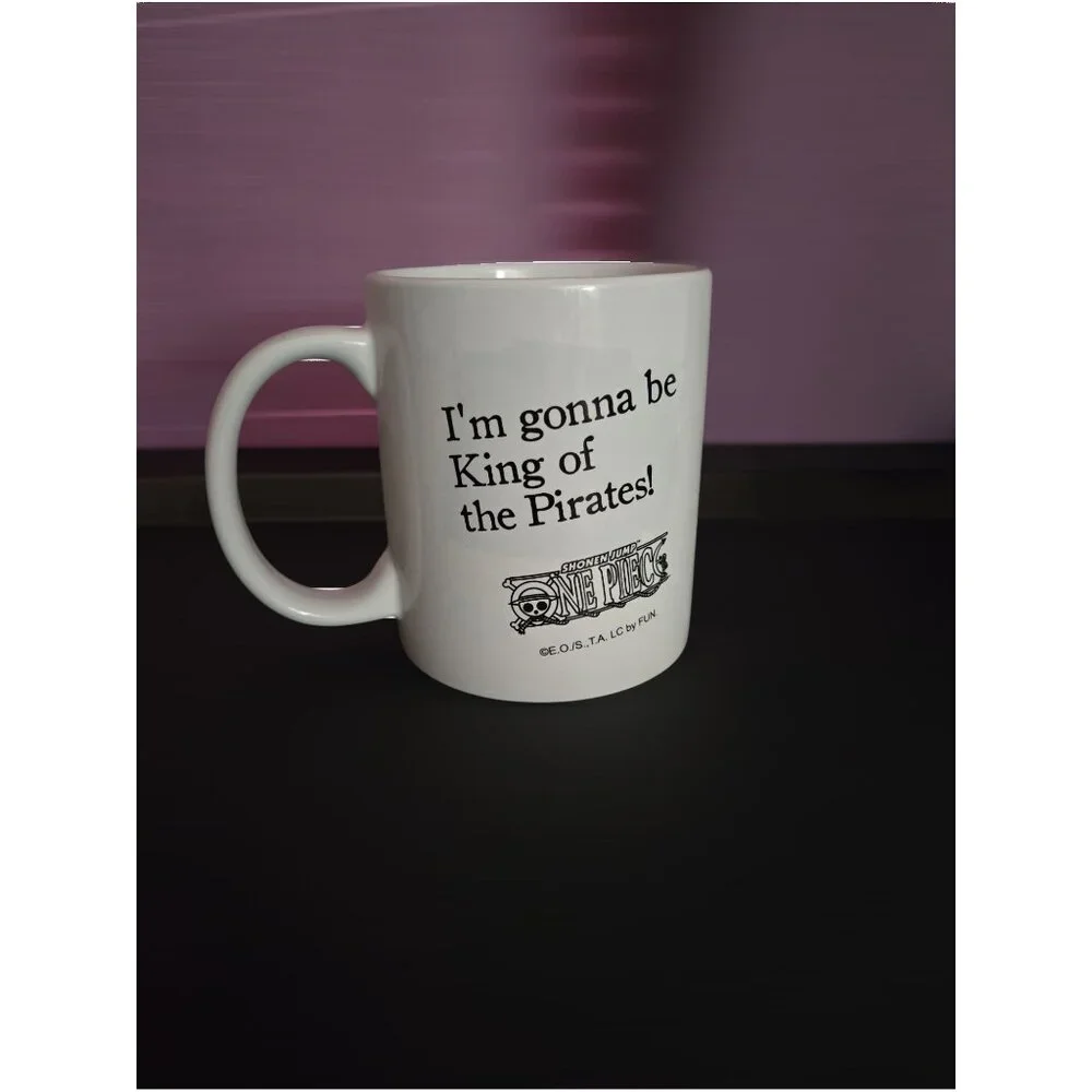 One Piece Luffy “King of the Pirates” 12oz Ceramic Mug – Anime Collectible – New